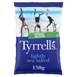 Tyrrells Lightly Sea Salted Crisps 150g
