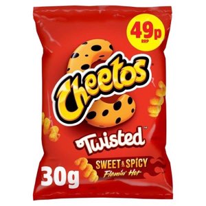 Cheetos Twisted Sweet & Spicy Snacks Crisps PMP 0.49 30g
