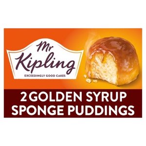 Mr Kipling Golden Syrup Sponge Pudding 2 pack