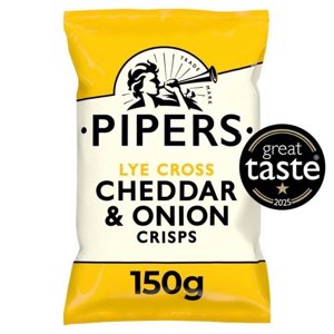 Pipers Lye Cross Cheddar & Onion Sharing Crisps 150g