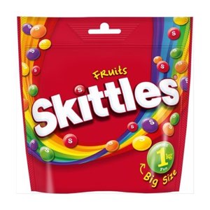 Skittles Vegan Chewy Sweets Wild Berry Fruit Flavoured Treat Bag PMP 1.00 109g