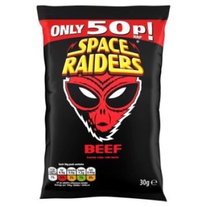 Space Raiders Beef Crisps PMP 0.50 30g
