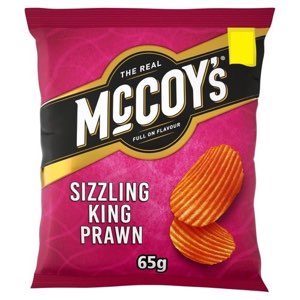 McCoy's Sizzling King Prawn Sharing Crisps PMP 1.35 65g