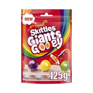 Skittles Giants Gooey Vegan Chewy Sweets Fruit Flavoured Treat Bag PMP 1.00 109g